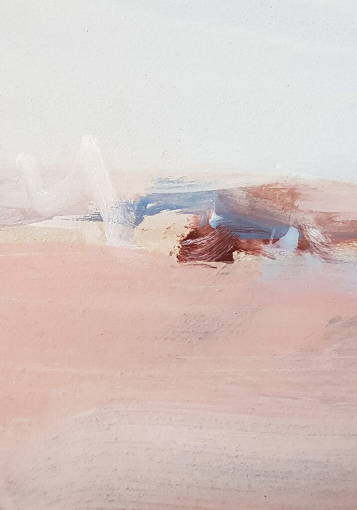 Paisaje abstracto en tonos pastel