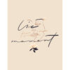 Tipografía minimalista con acento floral