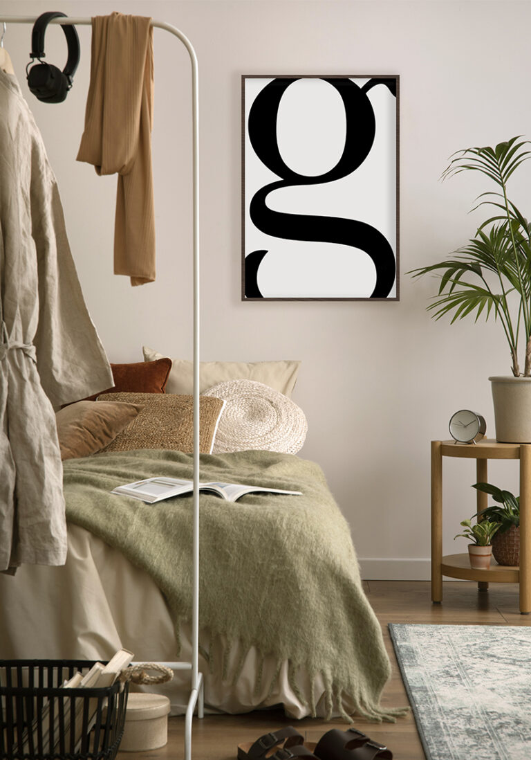 Diseño minimalista con tipografía serif