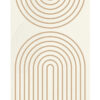 Póster minimalista con líneas en tono beige