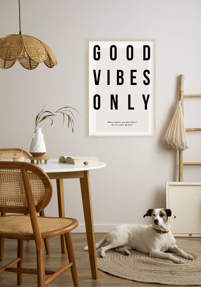 Arte minimalista con cita motivacional