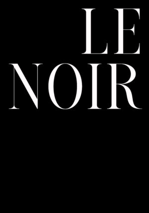 Tipografía minimalista sobre fondo negro