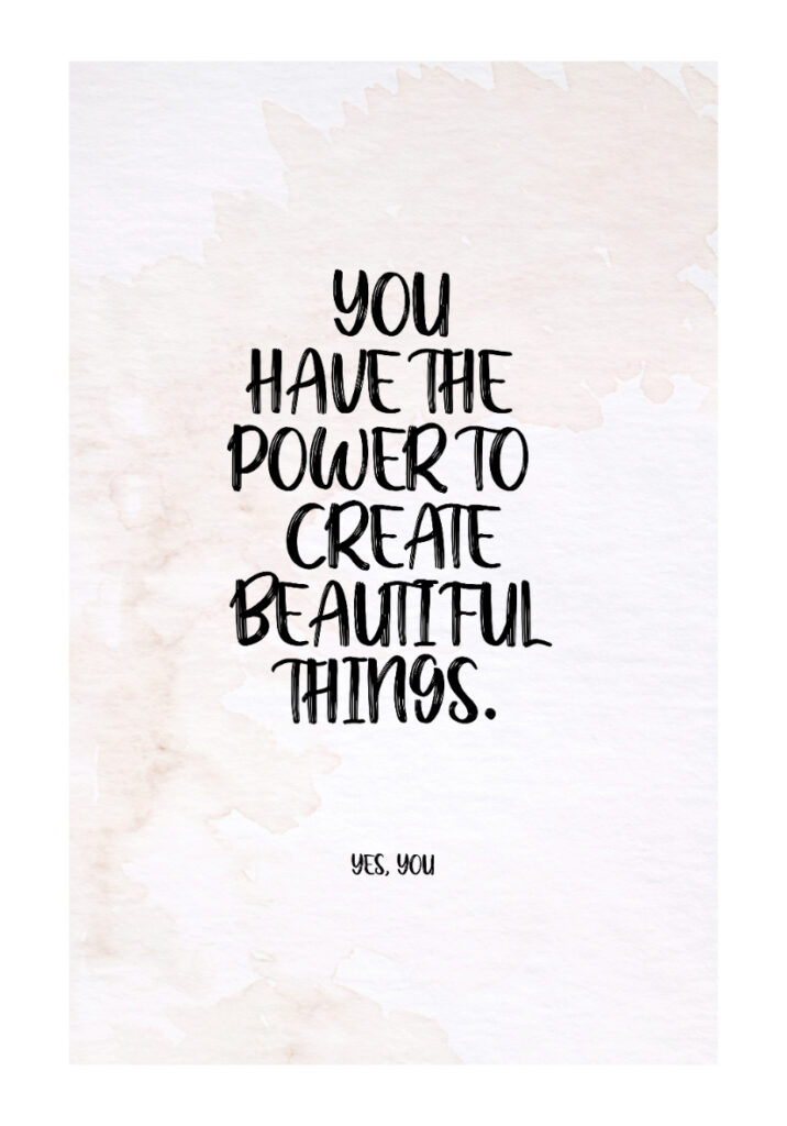 Arte con frase inspiradora motivacional