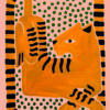 Ilustración moderna abstracta de un tigre