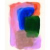 Obra abstracta colorida con pinceladas