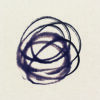 Composición circular de pinceladas abstractas