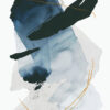 Arte abstracto en azul y negro