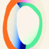 Diseño circular multicolor abstracto