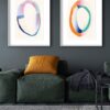 Diseño circular multicolor abstracto