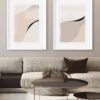 Arte minimalista en beige y negro