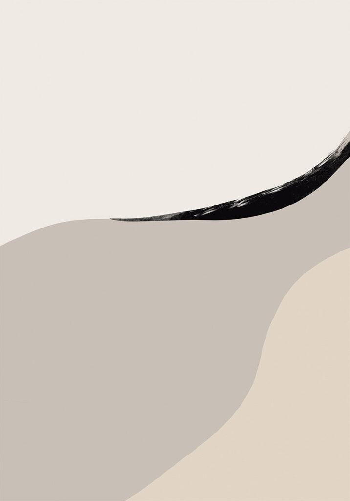 Obra abstracta en tonos neutros