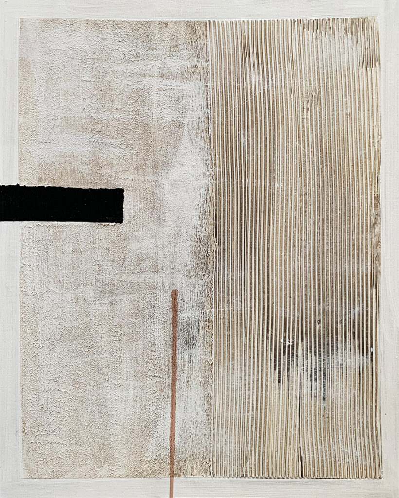 Obra abstracta de estética minimalista