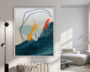 Composición vibrante con un matiz abstracto