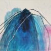 Pintura en azul y rosa