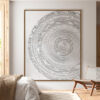 Ambiente Diseño Abstracto Monocromático con Formas Circulares