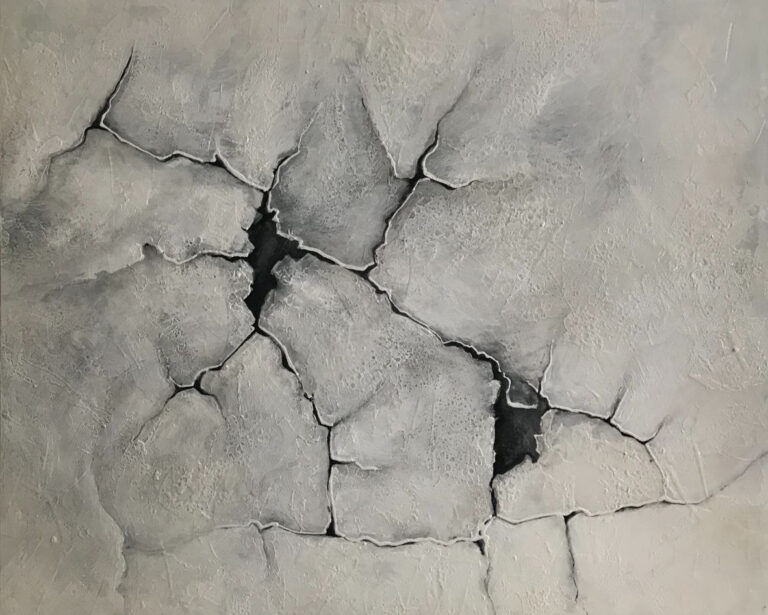 Diseño de Textura Abstracta con Superficie Agrietada