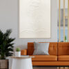 Ambiente Retrato Minimalista en Relieve Blanco