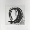 Pintura Abstracta Monocromática Circular