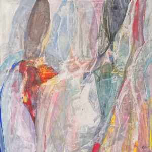 Arte Abstracto Vibrante con Tonos Suaves