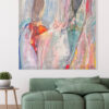 Ambiente Arte Abstracto Vibrante con Tonos Suaves