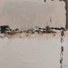 Pintura Abstracta Moderna en Tonos Neutros