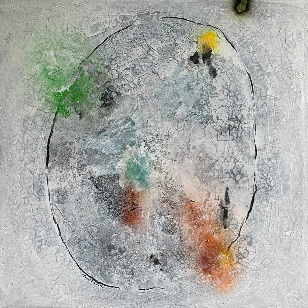 Pintura Abstracta Texturizada sobre Lienzo