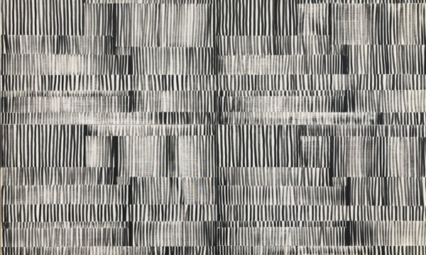 Diseño Abstracto de Patrón Lineal en Monocromo