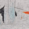 Arte Abstracto Monocromático con Toques Naranjas