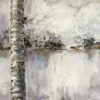 Pintura Abstracta de Paisaje Natural