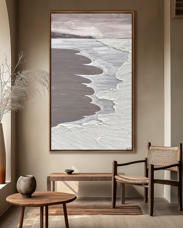 Arte Abstracto Moderno de Estilo Costero