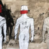 Figuras Abstractas con Superposición de Texto