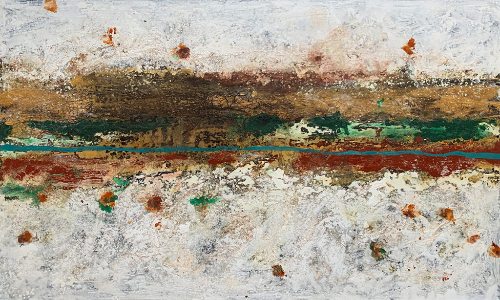 Arte Abstracto Texturizado en Tonos Terrosos