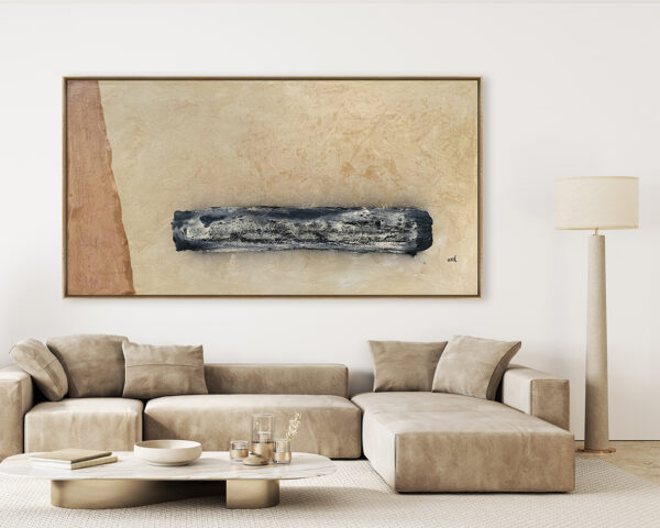 Ambiente Arte Moderno Abstracto en Tonos Tierra