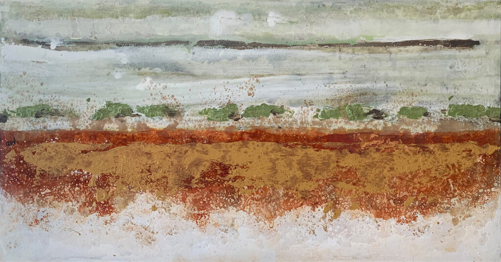 Paisaje Abstracto con Tonos Tierra