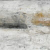 Pintura abstracta con predominio de tonos grises y ocres