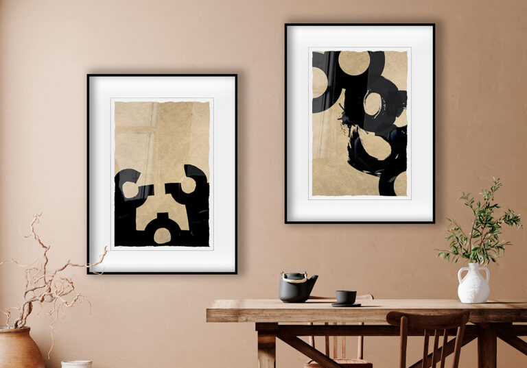Diseño abstracto sobre fondo texturizado