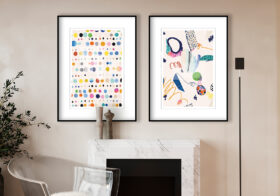 Abstract polka dot pattern