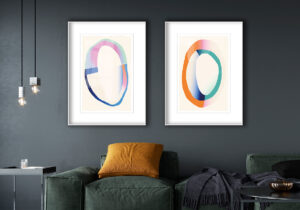 Diseño circular multicolor abstracto