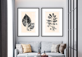 Ilustración botánica en tinta inspirada en la naturaleza