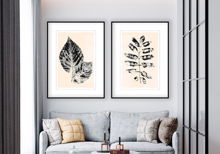 Ilustración botánica en tinta inspirada en la naturaleza
