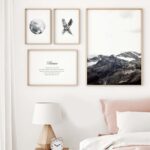 Decoración de pared minimalista para dormitorio