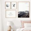 Decoración de pared minimalista para dormitorio
