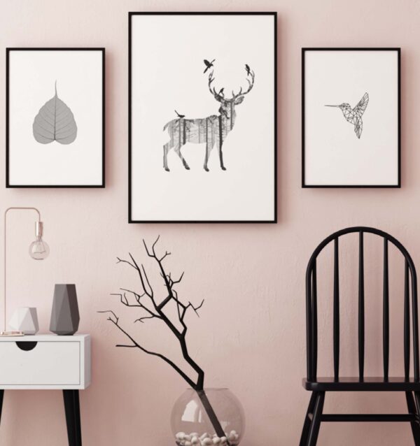 Arte moderno minimalista inspirado en la naturaleza