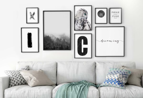 Arte de pared para salón moderno