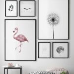 Disposición de arte de pared minimalista y natural
