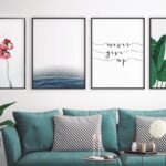 Disposición de arte botánico minimalista