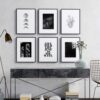 Exposición artística minimalista para galerías de pared