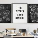 Arte tipográfico moderno para cocinas