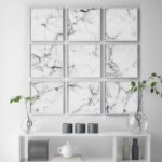 Arte moderno minimalista con diseño marmoleado