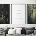 Arte gráfico inspirado en la naturaleza para salones